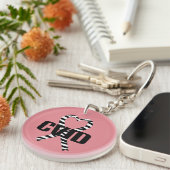 CVID Zebra Koolstof Sleutelhanger (Voorkant Rechts)