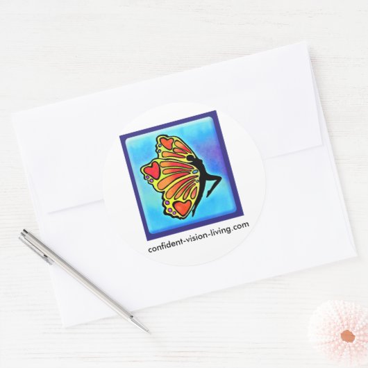 CVL ronde Sticker (Envelop)