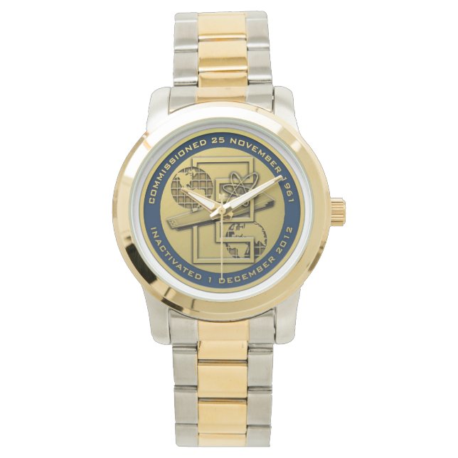 CVN-65 USS ENTERPRISE HERDENKINGSHORLOGE HORLOGE (Voorkant)