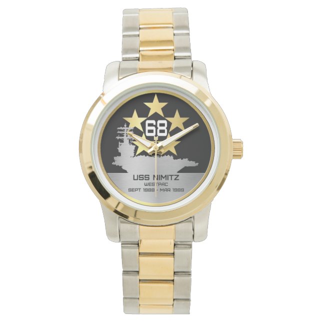 CVN-68 USS NIMITZ WESTPAC 88-89 HORLOGE (Voorkant)