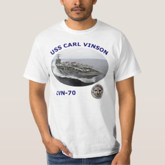 CVN 70 USS CARL VINSON FOTO T SHIRT