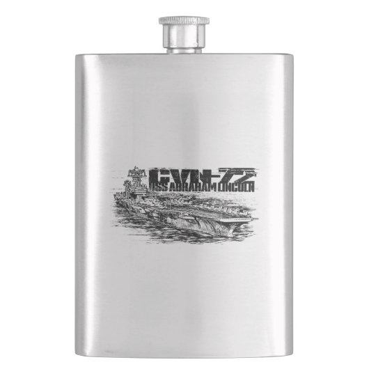 CVN-72 Abraham Lincoln Classic Flask Flacon (Voorkant)