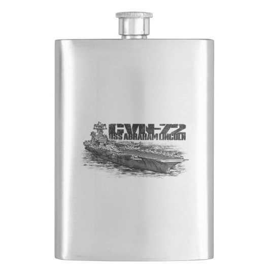 CVN-72 Abraham Lincoln Classic Flask Flacon (Voorkant)