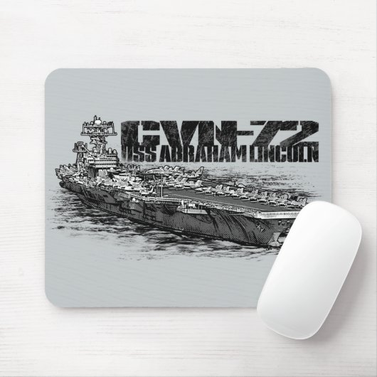 CVN-72 Abraham Lincoln Mousepad Muismat (Met muis)