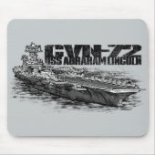 CVN-72 Abraham Lincoln Mousepad Muismat (Voorkant)