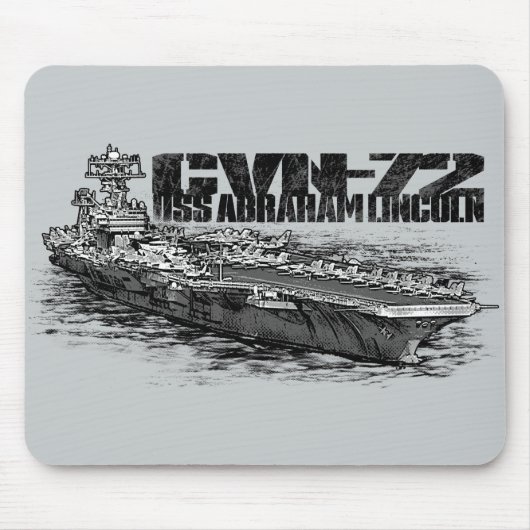 CVN-72 Abraham Lincoln Mousepad Muismat (Voorkant)