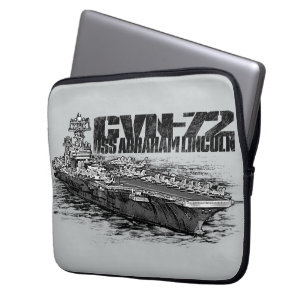 CVN-72 Abraham Lincoln Neopreen Laptophoes 13 Laptop Sleeve