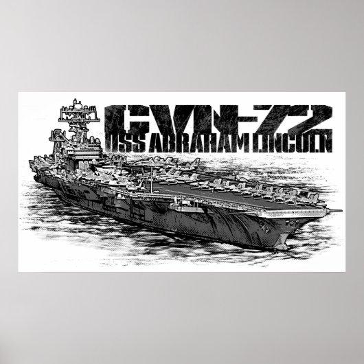 CVN-72 Abraham Lincoln Print (Voorkant)