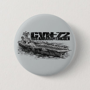 CVN-72 Abraham Lincoln Ronde Button