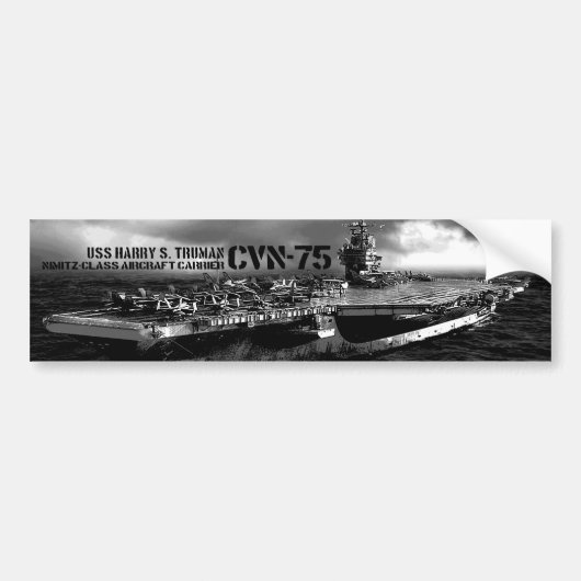 CVN-75 Harry S. Truman Bumpersticker (Voorkant)
