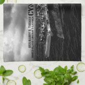 CVN-75 Harry S. Truman keukenhanddoeken (Gevouwen)