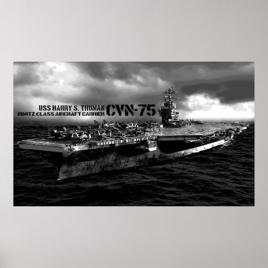 CVN-75 Harry S. Truman Print (Voorkant)