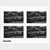 CVN-75 Harry S. Truman Rechthoek Stickers (Vel)