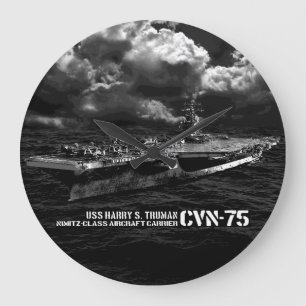 CVN-75 Harry S. Truman Round (Grote) wandklok