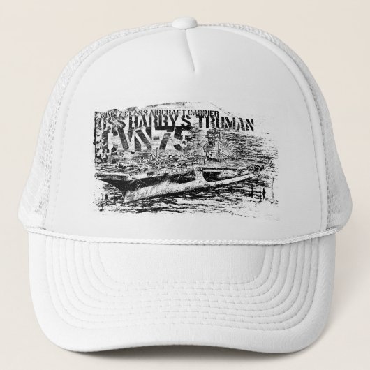 CVN-75 Harry S. Truman Trucker Hoed Pet (Voorkant)