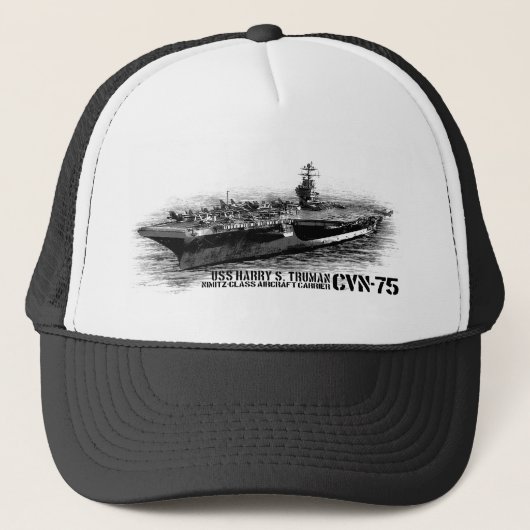 CVN-75 Harry S. Truman Trucker Hoed Pet (Voorkant)