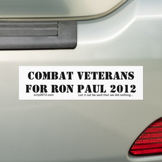 CVRP 1 BUMPERSTICKER (Op auto)