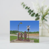 CVRR Trail Iron Man and Family Briefkaart (Staand voorkant)