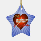 CVT HEART LOGO Cardiovasculaire technologie Keramisch Ornament (Rechts)