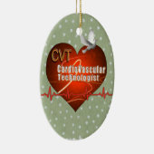 CVT HEART LOGO Cardiovasculaire technologie Keramisch Ornament (Rechts)
