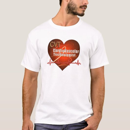 CVT HEART LOGO Cardiovasculaire technologie T-shirt (Voorkant)