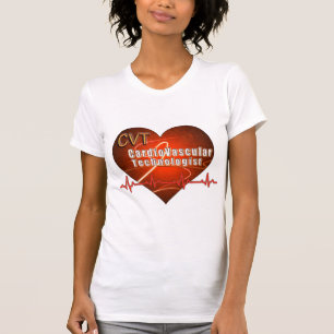 CVT HEART LOGO Cardiovasculaire technologie T-shirt