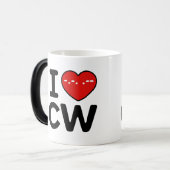 CW Continuous Wave Therapy Love Magische Mok (Voorkant links)