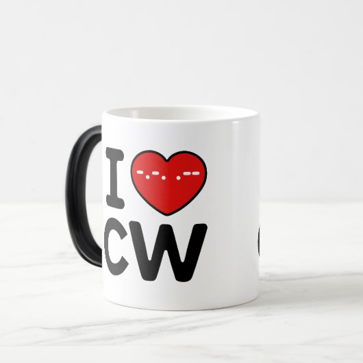 CW Continuous Wave Therapy Love Magische Mok (Voorkant links)