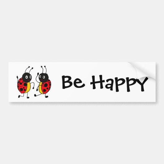 CW- Dansende Ladybugs Bumpersticker (Voorkant)