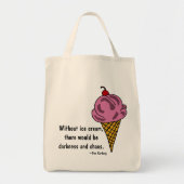 CW- Funny Ice Cream Canvas tas (Voorkant)