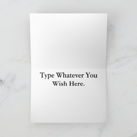 CW-operator mannelijk bruin haar Wenskaart Kaart (Binnen)