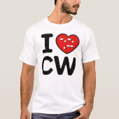 CW-signaal – Morse-codevermogen T-shirt (Voorkant)
