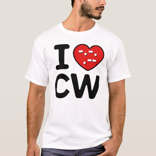 CW-signaal – Morse-codevermogen T-shirt (Voorkant)