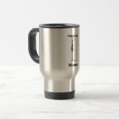 CW Travel Mug roestvrij staal Reisbeker (Voorkant links)