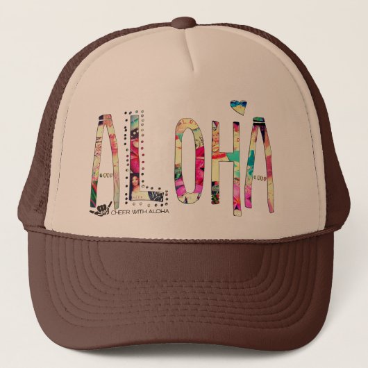 CWA ALOHA COLLAGE Trucker Pet (Voorkant)