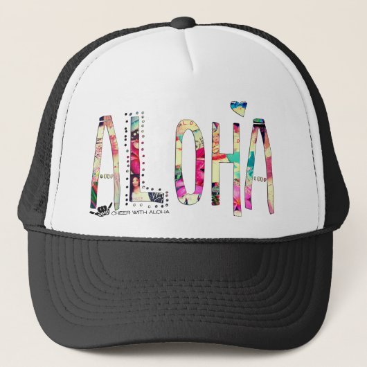 CWA ALOHA COLLAGE Trucker Pet (Voorkant)