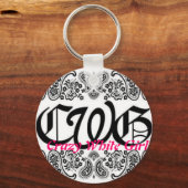 Cwg, Crazy White Girl Sleutelhanger (Voorkant)