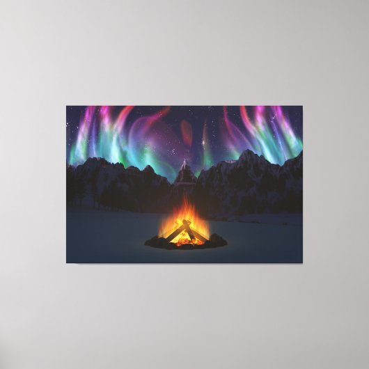 Cwm Aurora Canvasprint Canvas Afdruk (Voorkant)