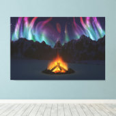 Cwm Aurora Canvasprint Canvas Afdruk (Insitu (Houten vloer))