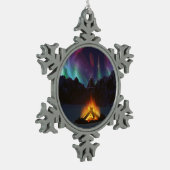 Cwm Aurora kerstversiering Tin Sneeuwvlok Ornament (Links)