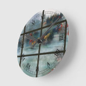 Cwm Autumn Frost Clock Ronde Klok (Hoek)