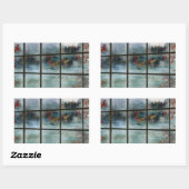 Cwm Autumn Frost-Stickers Rechthoekige Sticker (Vel)