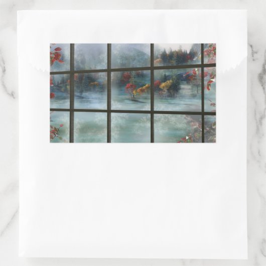 Cwm Autumn Frost-Stickers Rechthoekige Sticker (Tas)