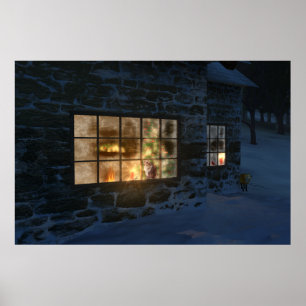 Cwm-kerstafdrukken Poster
