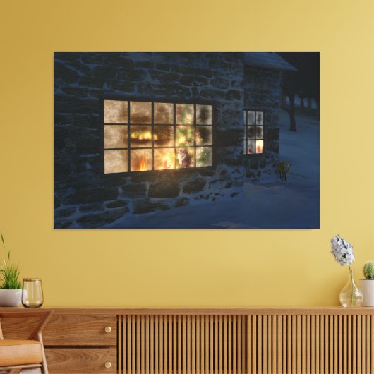 Cwm-kerstcanvas afdrukken (Insitu (Woonkamer))