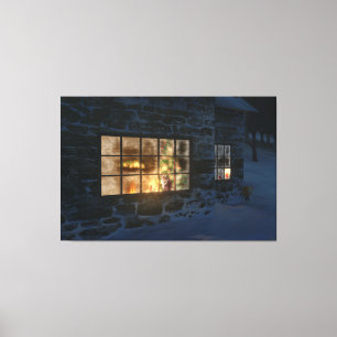 Cwm-kerstcanvas afdrukken