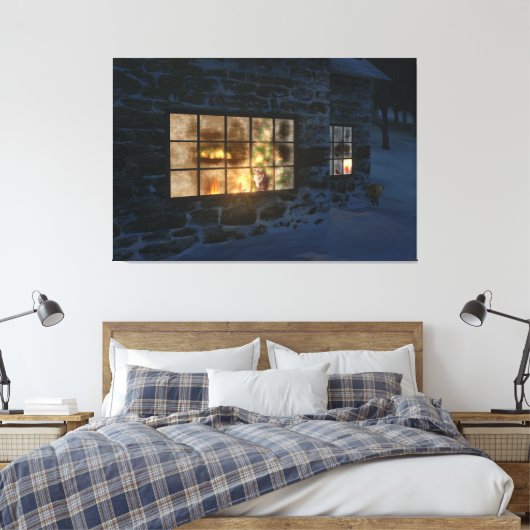 Cwm-kerstcanvas afdrukken (Insitu (Slaapkamer))