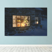 Cwm-kerstcanvas afdrukken (Insitu (Houten vloer))