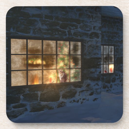 Cwm-kerstkurk-Onderzetters Bier Onderzetter (Voorkant)