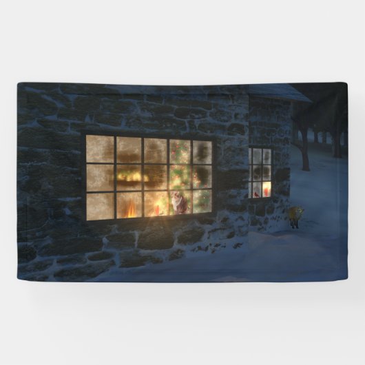 Cwm Kerstmanier Spandoek (Horizontaal)